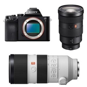 Appareil photo hybride SONY ALPHA 7 + FE 24-70 F/2.8 GM + FE 70-200 F/2.8 GM