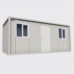 Umgebauter flacher Bürocontainer 6 m.