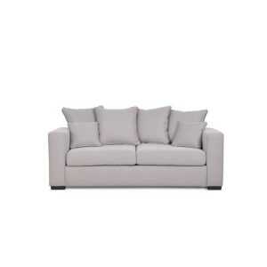 Canapé 2/3 places convertible en tissu Beige – L 200 x P 94 x H 87 cm