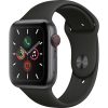 Apple Watch Series 5 Cellular 44 mm Boîtier en Aluminium Gris Sidéral avec Bracelet Sport Noir – M/L