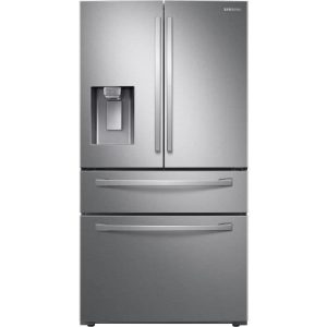 Réfrigérateur French Door – 501L (339L + 123L + 39L) – Froid Ventilé Plus – A+ – L90,8cm x H177,7cm – Inox   SAMSUNG – RF22R7351SR