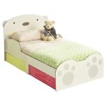 Lit enfant – Rangements – 140 x 70cm  HELLOHOME Ours Câlin