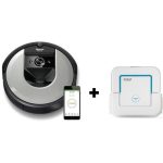 Aspirateur Robot connecté ROOMBA i7156 + Robot nettoyeur connecté BRAAVA Jet 250 offert