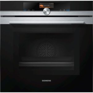 Four avec micro-ondes intégré – 67l – Pyrolyse – Inox  SIEMENS – HM676G0S6