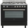 Cuisinière piano, four 101L catalyse, affichage digital, NOIR BRILLANT INOX  CONTINENTAL EDISON
