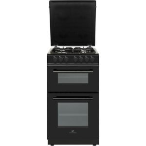 Cuisinière 50×60 Double fours électrique – 4 feux noirc  CONTINENTAL EDISON