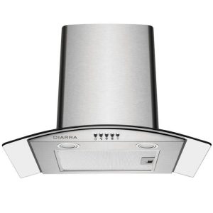 Hotte aspirante 60cm >550m3/h -56db -éclairage LED -3 Vitesses -Extra & Recyclage -Inox -Hotte Décorative Cuisine Murale