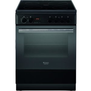 Cuisinière table vitrocéramique 4 foyers – Four électrique – 60L – A – L60xH85cm – Anthracite