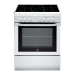Cuisinière table vitrocéramique-4 zones-6200 W-Four électrique-Catalyse-59 L-Classe A-L 60 x H 85 cm-Blanc