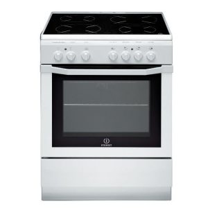 Cuisinière table vitrocéramique-4 zones-6200 W-Four électrique-Catalyse-59 L-Classe A-L 60 x H 85 cm-Blanc