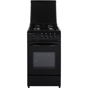 Cuisinière gaz – Noir – 50×50 – Eclairage – Grill électrique