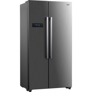 Réfrigérateur américain – 436L (291+142) – Froid Ventilé Neo Frost – A+ -L64 x H177,70 cm – Inox   BEKO – GNO4321XP –