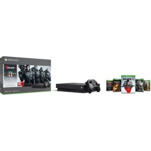 Xbox One X 1 To + 5 Jeux Gears of War + 1 mois d&rsquo;essai au Xbox Live Gold + 1 mois d&rsquo;essai au Xbox Game Pass