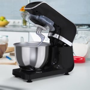 Robot Pâtissier Multifonction 800W- 4L – 3-en-1- 6 Vitesses-Accessoires
