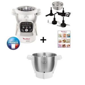 Robot cuiseur MOULINEX Companion HF800A10 + Bol Supplémentaire XF380E11