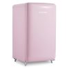 Réfrigérateur frigo Klarstein PopArt  – design rétro pop A++ 108 l-13 l (2 étagères, bac à légumes, compartiment congélateur) – rose