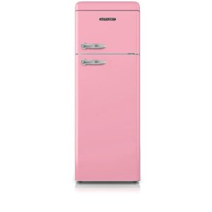 Réfrigérateur SCHNEIDER SDD208VP  deux portes Vintage 208 litres (168 litres + 40 litres) – coloris rose – A+