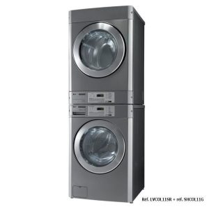 Sèche-linge professionnel gaz – 11 kg pour installation en colonne –