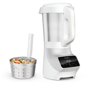 Blender MOULINEX SOUP&PLUS GRIS 1100 W AVEC PANIER VAPEUR INOX