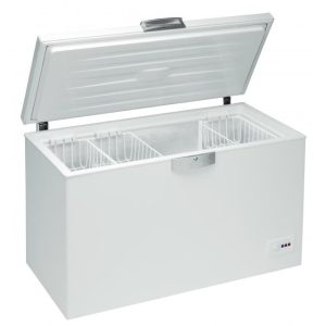 Congélateur coffre – 284L – Froid statique – A+ – L 128,5cm x H 86cm – Blanc  BEKO HSA 29520 –