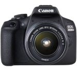 CANON EOS 2000D 24,1 mégapixels – Wi-Fi – NFC + Objectif EF-S 18-55 IS II