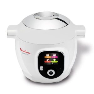 MOULINEX CE851100 Multicuiseur intelligent Cookeo+ avec 150 recettes préprogrammées – 6 L – 1600 W – Blanc
