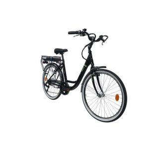 ORUS Vélo électrique E 4000 – Batterie Samsung 8AH/26V 250W – Autonomie 40/45 km – 6 vitesses Shimano – Noir