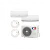 Climatiseur réversible 2500W + 3400W prêt-à-poser Bisplit Airton