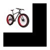 Fahrräder, MTB, FAT BIKE 26″ Moma Bikes, Aluminium, SHIMANO 21S, Scheibenbremsen