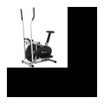 Ellipsentrainer mit LCD-Bildschirm, Crosstrainer, Heimtrainer, Cardio-Fitnessgerät, 90 cm x 53 cm x 158 cm, Schwarz – TECTAKE