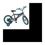 16″ Eco Ice Blue Fahrrad – Gemischte Kinder – Schwarz und Blau