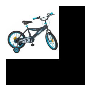 16″ Eco Ice Blue Fahrrad – Gemischte Kinder – Schwarz und Blau