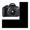 CANON EOS 2000D 24,1 Megapixel – WLAN – NFC + EF-S 18-55 IS II-Objektiv