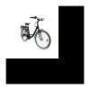 ORUS E 4000 Elektrofahrrad – Samsung 8AH/26V 250W Akku – Reichweite 40/45 km – 6 Shimano-Gänge – Schwarz