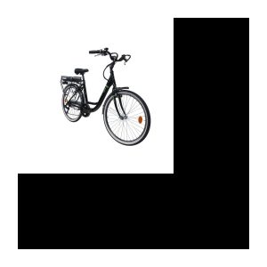 ORUS E 4000 Elektrofahrrad – Samsung 8AH/26V 250W Akku – Reichweite 40/45 km – 6 Shimano-Gänge – Schwarz