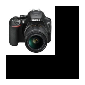 NIKON D3500 Spiegelreflexkamera + AF-P DX 18-55 VR-Objektiv – 24,2 MP DX, FullHD-Video
