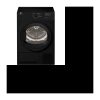 Wäschetrockner vorne – 7 kg – Kondensation – Klasse B – Schwarze schwarze Glastür CONTINENTAL EDISON CESLCE7B1