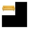 3-Sitzer-Sofa Stoffbezug 172x70x82 cm Gelb