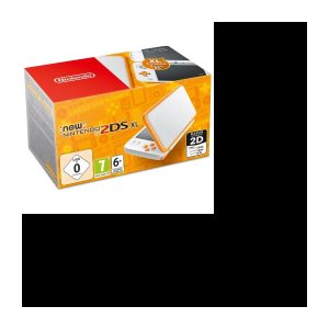 Neuer Nintendo 2DS XL in Weiß und Orange