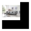 Umkehrbares, umwandelbares Ecksofa – 267 x 151 x 88 cm – Hellgrau