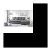 Umkehrbares 4-Sitzer-Ecksofa + Aufbewahrungsbox – Anthrazitgrauer Stoff – L 273 x T 101 – 148 cm