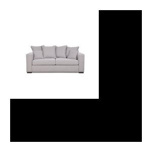 2/3-Sitzer-Umwandelsofa aus beigem Stoff – L 200 x T 94 x H 87 cm