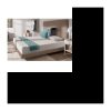 SENSOTEX-Matratze 70×190 cm – BLUE-LATEX-Mehrschicht-HR-Schaumsystem + reversibel + hypoallergen + Optimale Belüftung + 7 Zonen