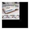 Moderner Wohnzimmer-Couchtisch 80 x 80 cm – Weiß