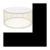 Runder Couchtisch aus Messingdraht, 80 cm, Kare Design