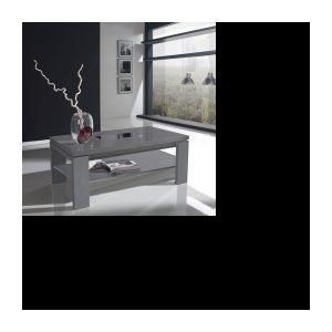 Hochklappbarer Couchtisch aus Esche – DELYA – Größe: L 100 x B 50 x H 44/59 – Marketingfarbe: Grau