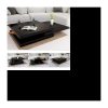 Moderner Wohnzimmer-Couchtisch 80 x 80 cm – Schwarz