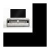 TV-Schrank Betongrau und glänzendes Weiß – L 152 x T 45,3 x H 49 cm