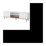 Weißer skandinavischer TV-Schrank – L 160 cm