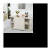 Sideboard, niedriger Küchenschrank, 106,7 x 33 x 63 cm, mit 2 Schiebetüren, Sideboard, Wohn-/Esszimmer, Aufbewahrungseinheit